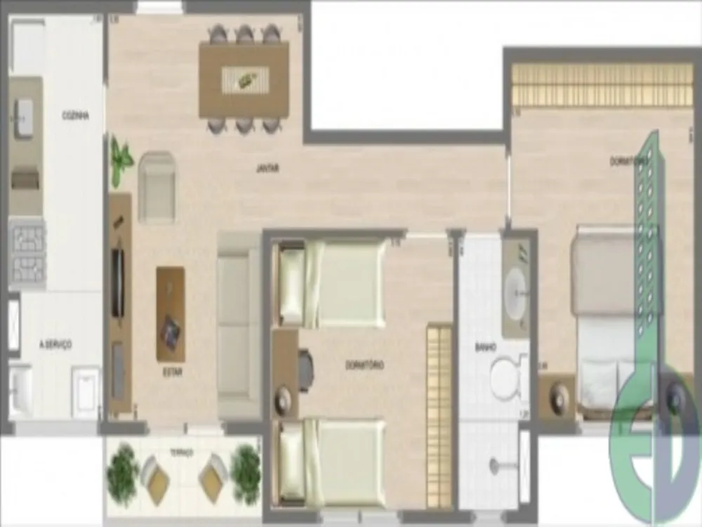 Apartamento, 2 quartos, 52 m² - Foto 5