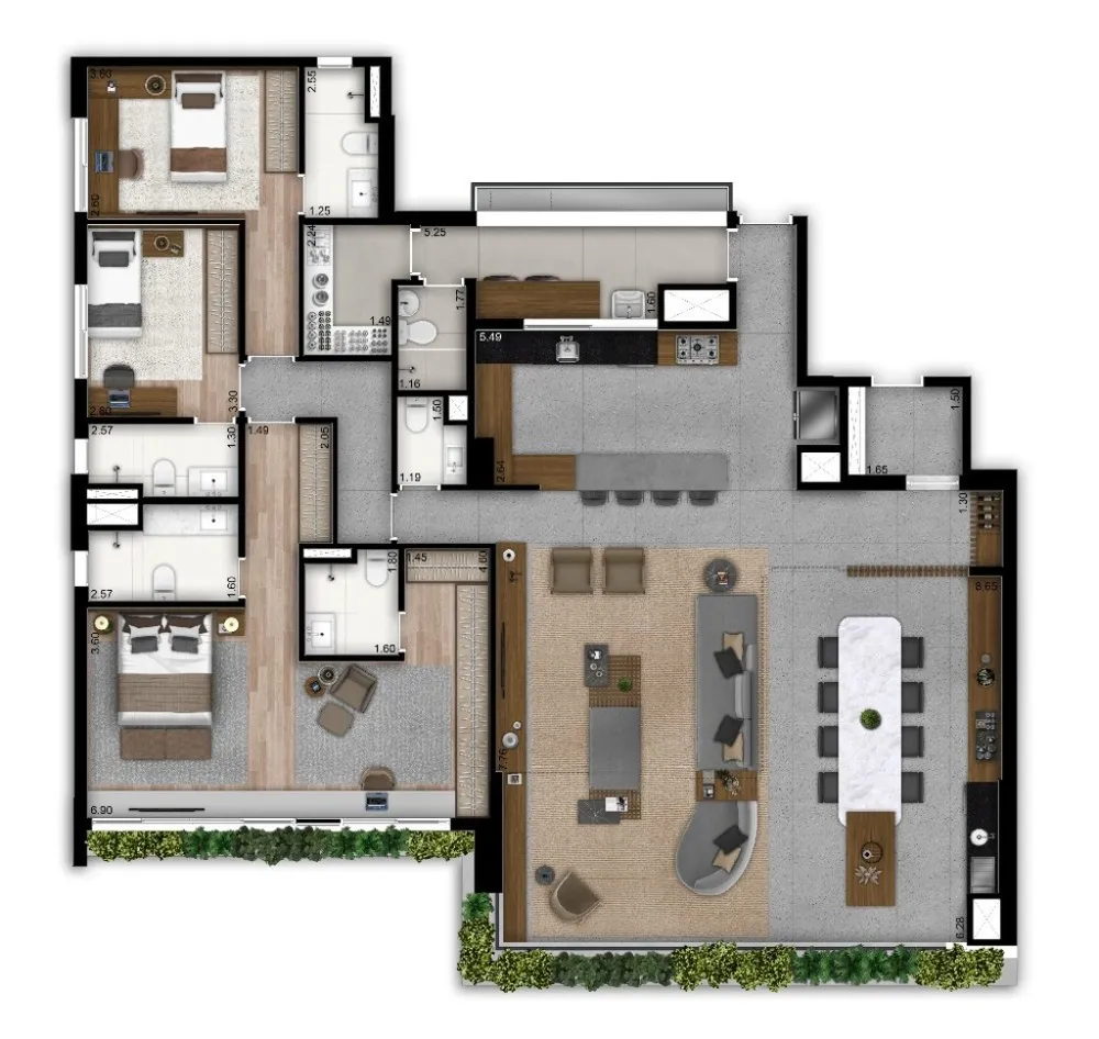 Apartamento, 3 quartos, 201 m² - Foto 11