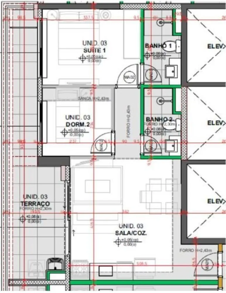 Apartamento, 2 quartos, 57 m² - Foto 2