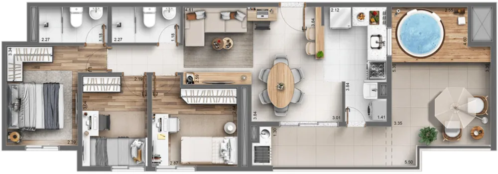 Apartamento, 2 quartos, 45 m² - Foto 8