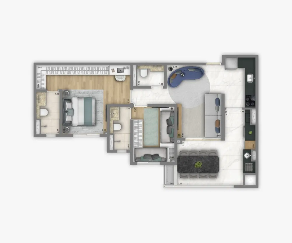 Apartamento, 3 quartos, 104 m² - Foto 12