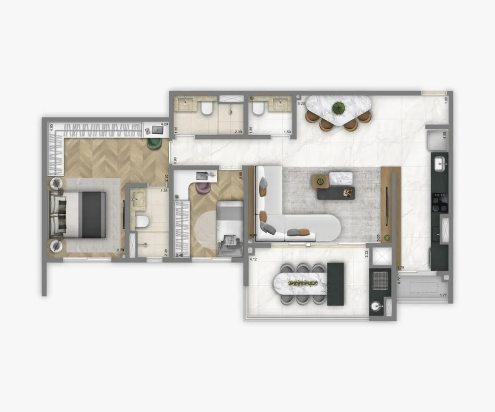 Apartamento, 3 quartos, 104 m² - Foto 11
