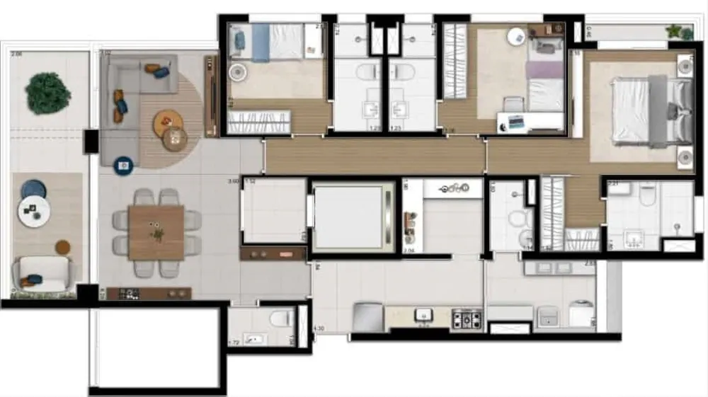 Apartamento, 3 quartos, 127 m² - Foto 4