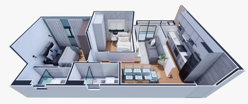 Apartamento, 2 quartos, 50 m² - Foto 1