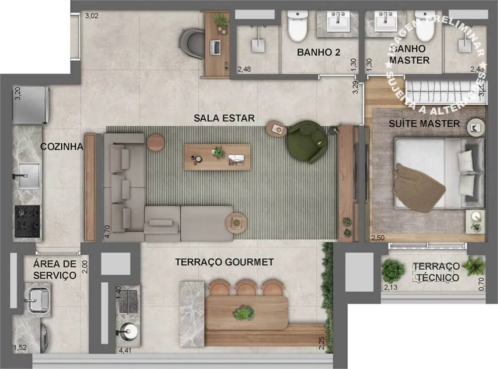 Apartamento, 3 quartos, 101 m² - Foto 3