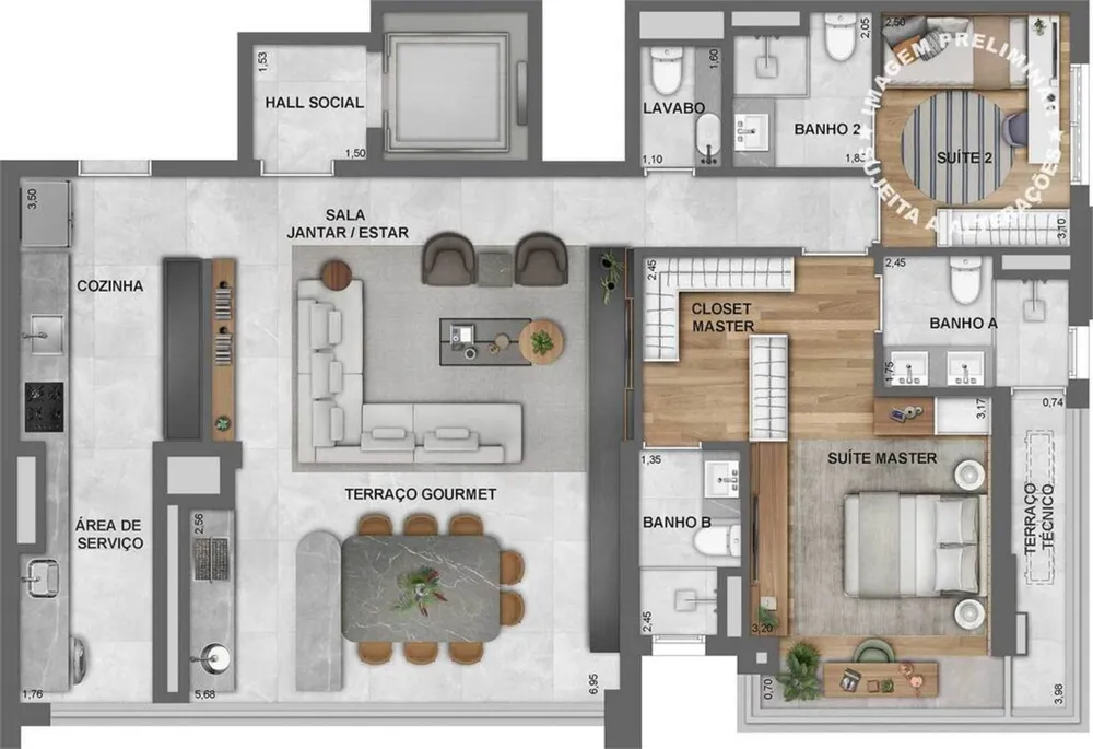 Apartamento, 3 quartos, 101 m² - Foto 5