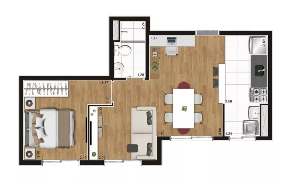 Apartamento, 2 quartos, 39 m² - Foto 21