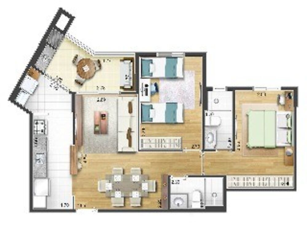 Apartamento, 2 quartos, 82 m² - Foto 3