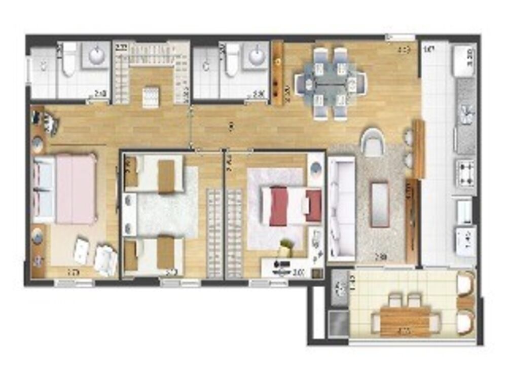 Apartamento, 2 quartos, 82 m² - Foto 9