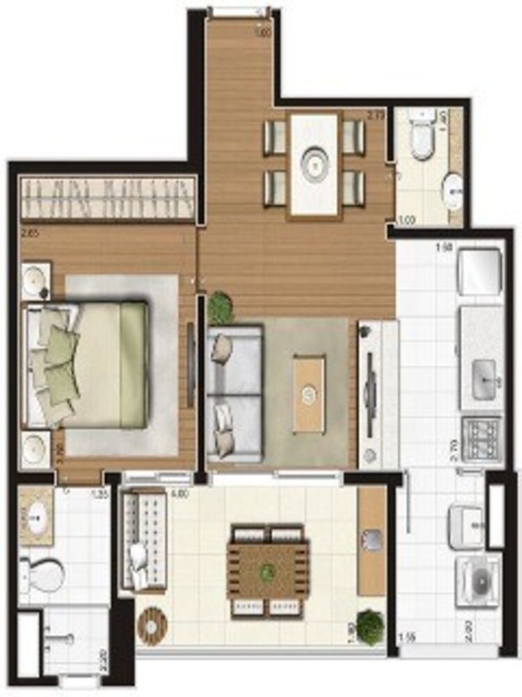 Apartamento, 2 quartos, 73 m² - Foto 4