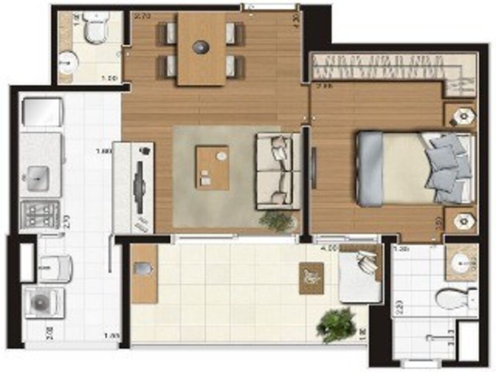 Apartamento, 2 quartos, 73 m² - Foto 7