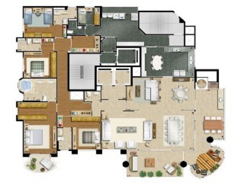 Apartamento, 4 quartos, 335 m² - Foto 1