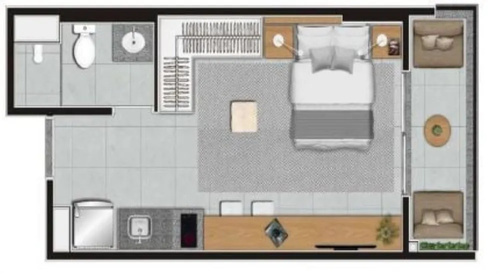 Apartamento, 1 quarto, 24 m² - Foto 8