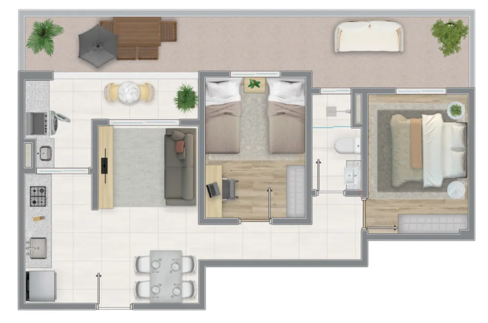 Apartamento, 2 quartos, 49 m² - Foto 7