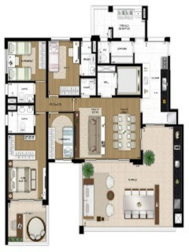 Apartamento, 4 quartos, 181 m² - Foto 4