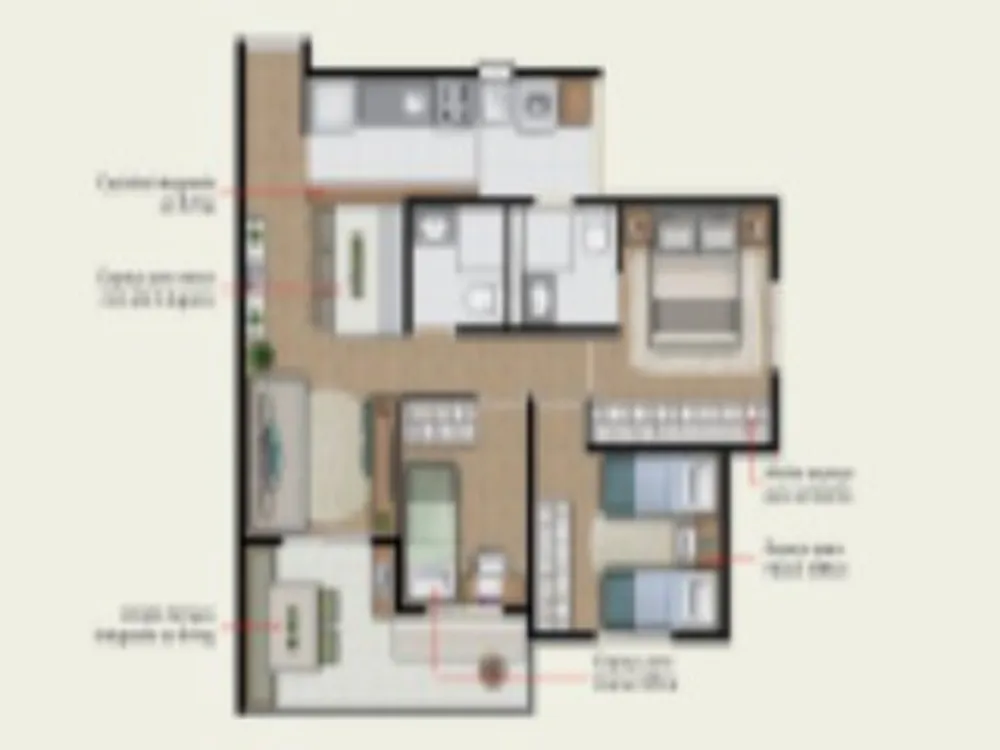 Apartamento, 3 quartos, 67 m² - Foto 10