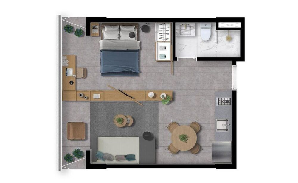 Apartamento, 1 quarto, 32 m² - Foto 16
