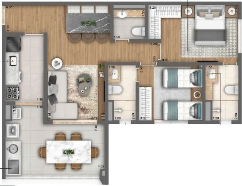 Apartamento, 1 quarto, 47 m² - Foto 8