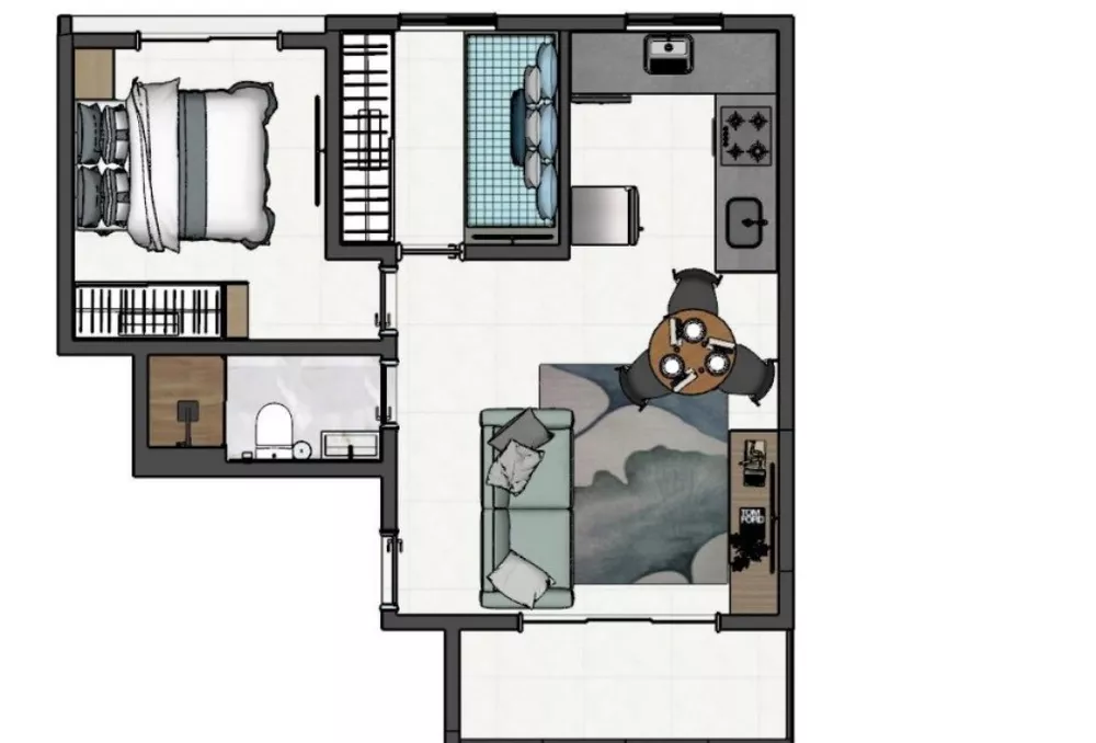 Apartamento, 2 quartos, 42 m² - Foto 7