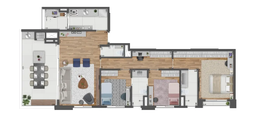 Apartamento, 3 quartos, 111 m² - Foto 3