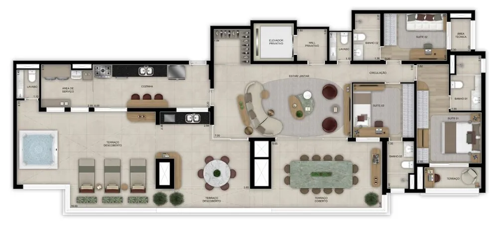 Apartamento, 3 quartos, 183 m² - Foto 4