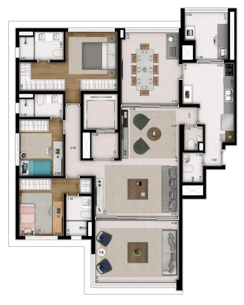 Apartamento, 3 quartos, 166 m² - Foto 13