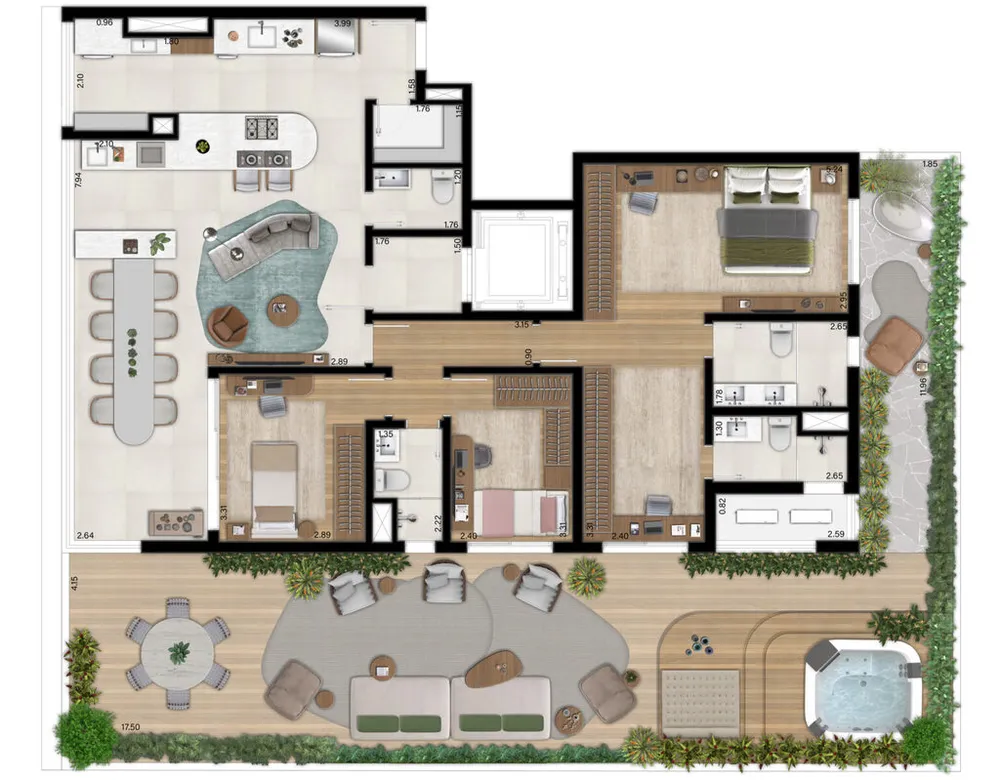 Apartamento, 3 quartos, 276 m² - Foto 4