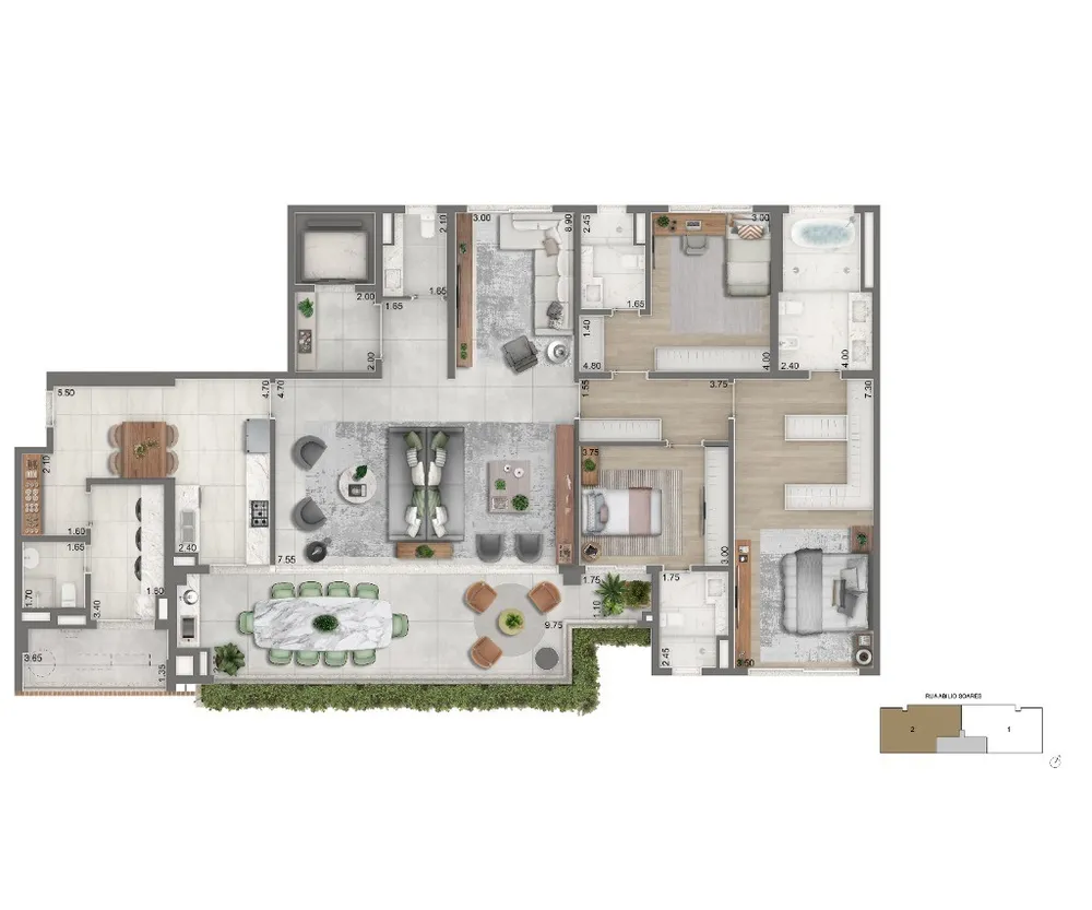 Apartamento, 4 quartos, 355 m² - Foto 5