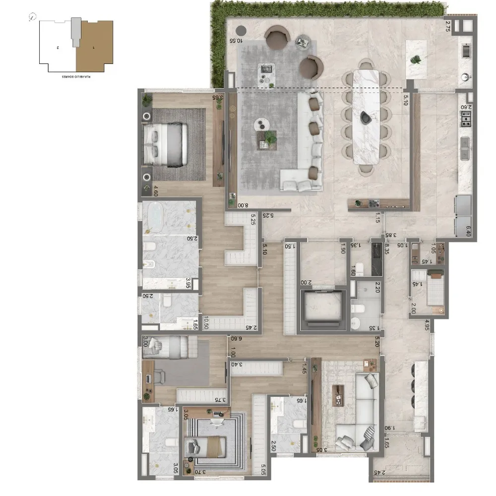 Apartamento, 4 quartos, 355 m² - Foto 8