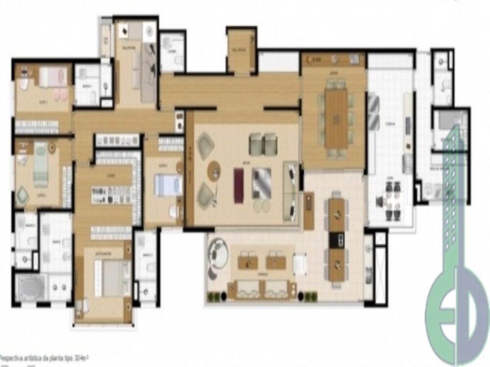 Apartamento, 4 quartos, 304 m² - Foto 7