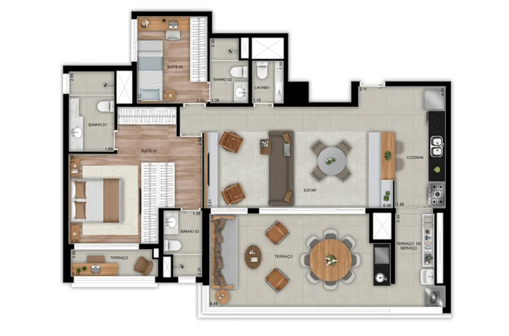 Apartamento, 2 quartos, 75 m² - Foto 4