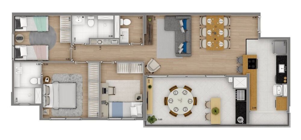 Apartamento, 3 quartos, 94 m² - Foto 12