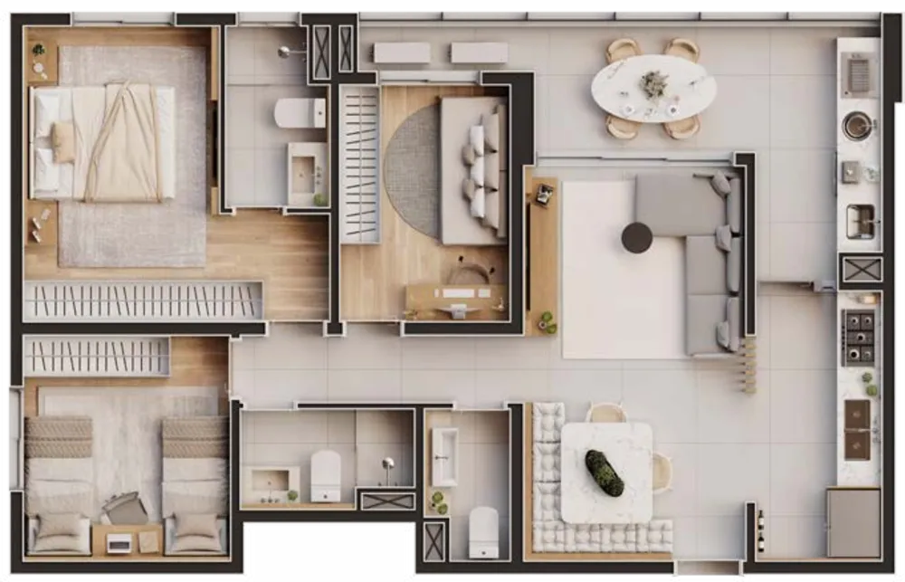 Apartamento, 3 quartos, 120 m² - Foto 3