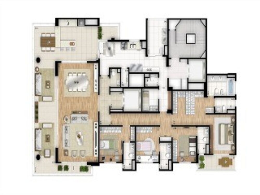 Apartamento, 4 quartos, 288 m² - Foto 2