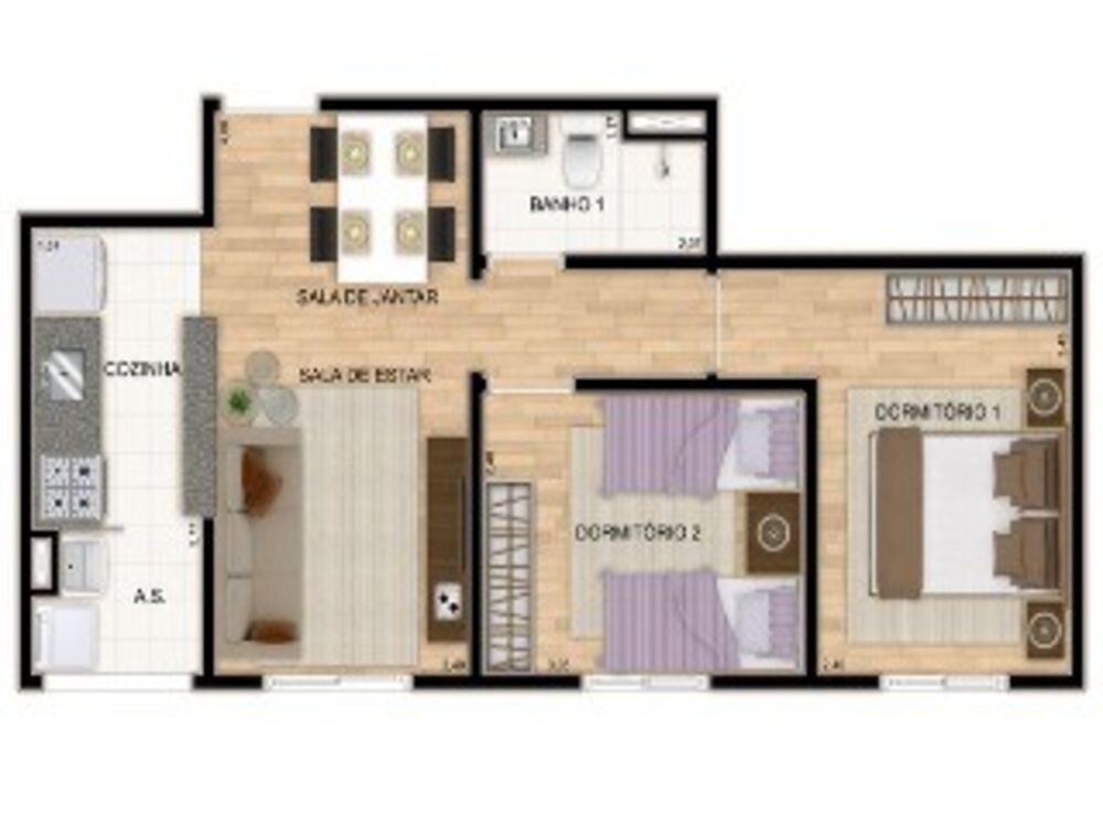 Apartamento à venda com 2 quartos, 44m² - Foto 8