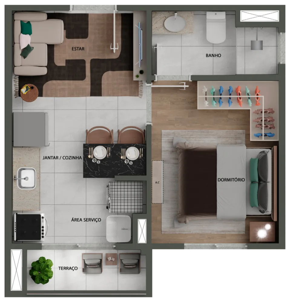 Apartamento, 2 quartos, 38 m² - Foto 7