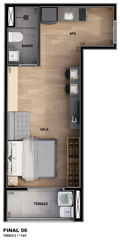 Apartamento, 2 quartos, 53 m² - Foto 8