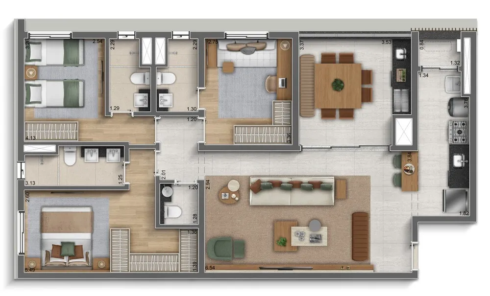 Apartamento, 2 quartos, 82 m² - Foto 5