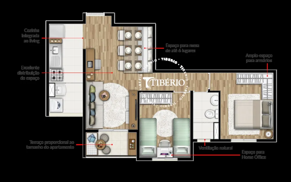 Apartamento, 3 quartos, 60 m² - Foto 4