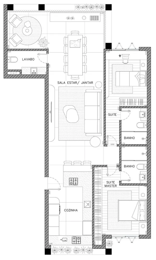 Apartamento, 2 quartos, 143 m² - Foto 1