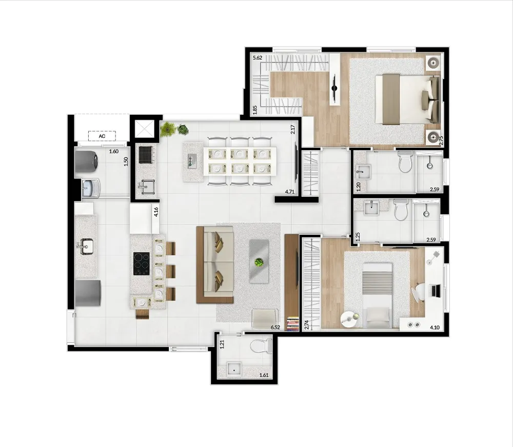 Apartamento, 2 quartos, 86 m² - Foto 9
