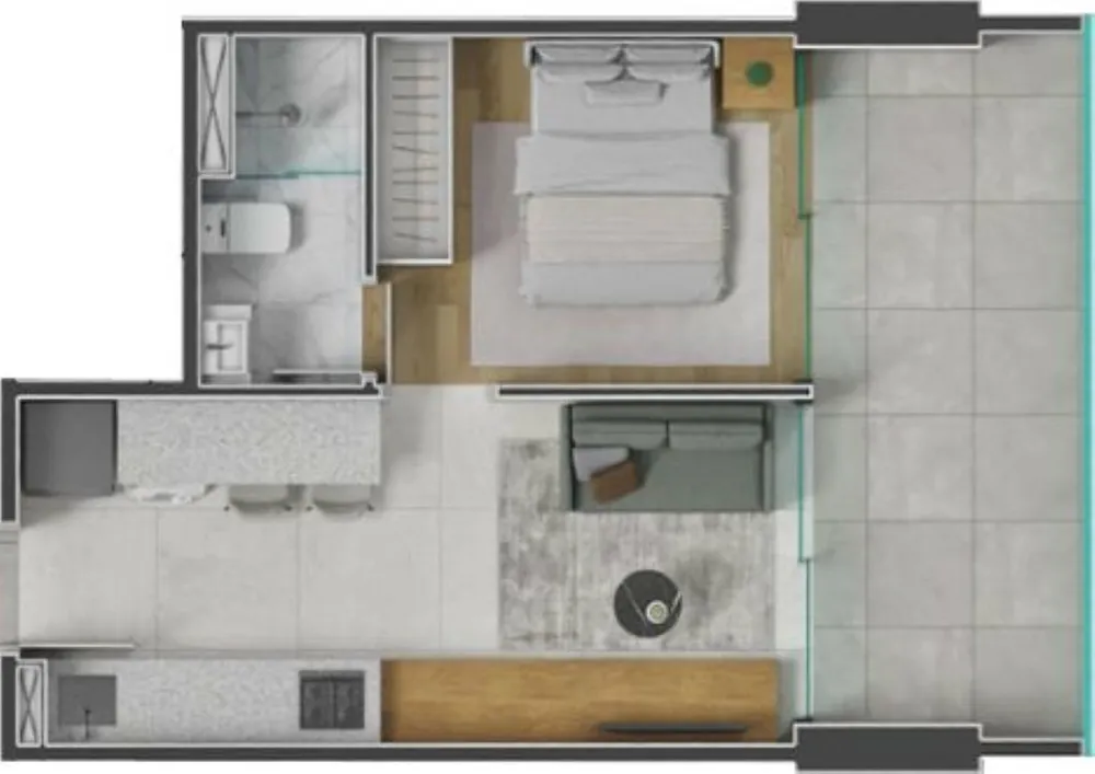 Apartamento, 1 quarto, 18 m² - Foto 4
