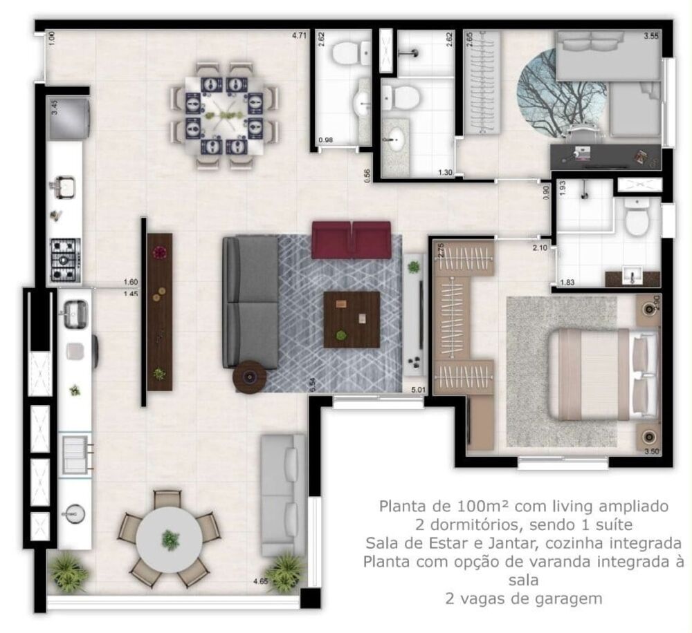 Apartamento, 3 quartos, 100 m² - Foto 12