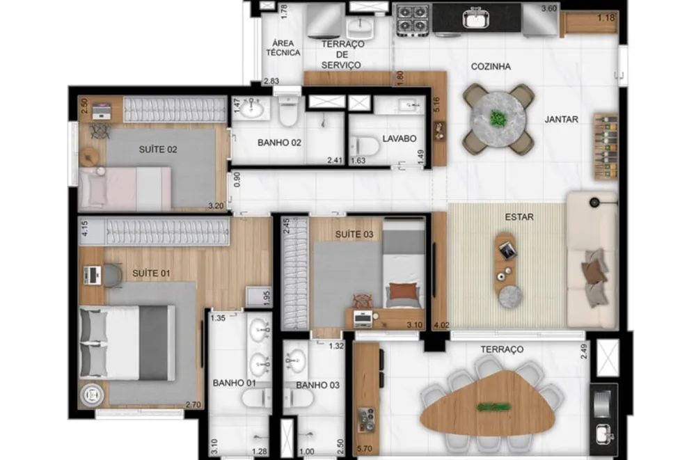 Apartamento, 2 quartos, 75 m² - Foto 4