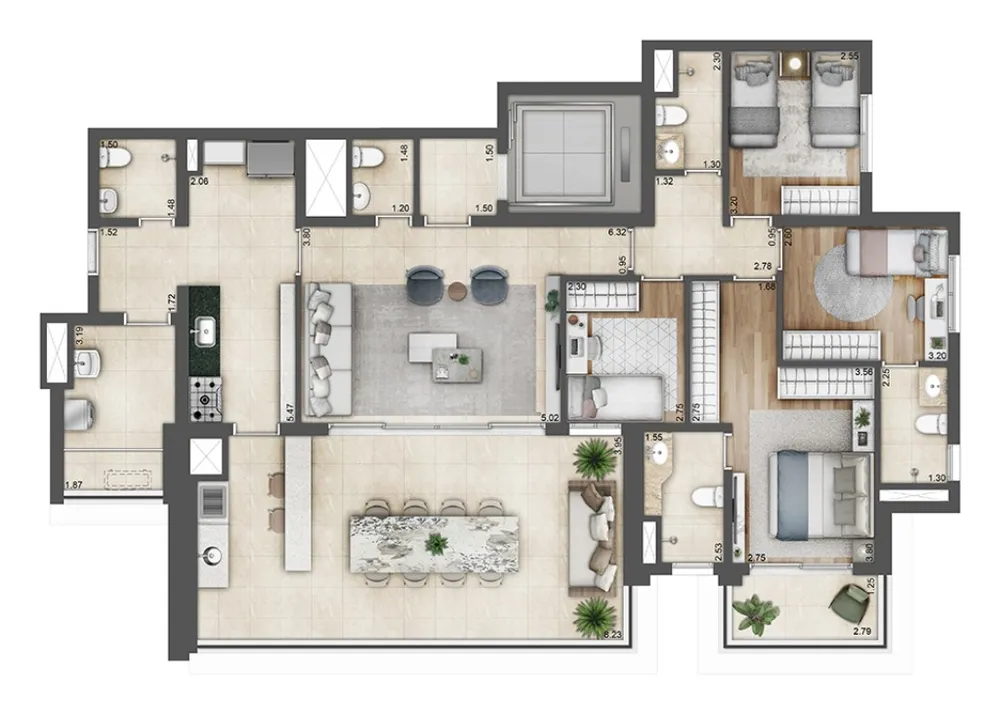 Apartamento, 4 quartos, 159 m² - Foto 12