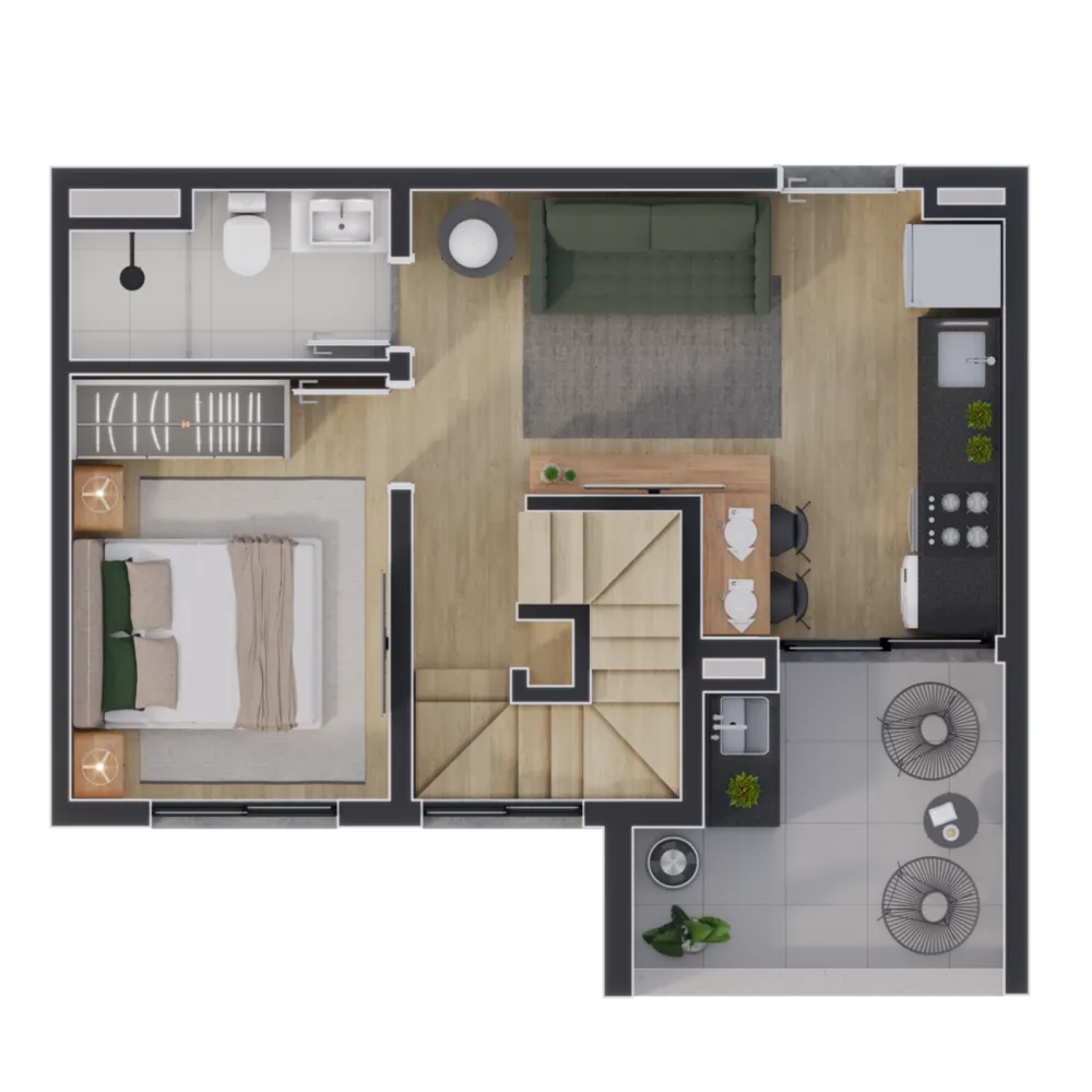 Apartamento, 2 quartos, 31 m² - Foto 8