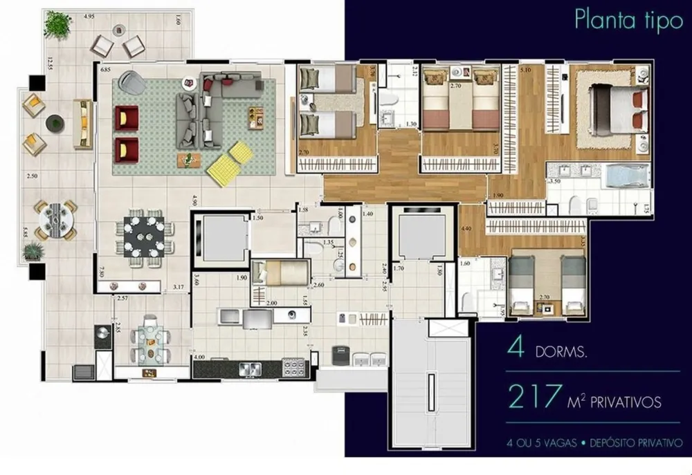 Apartamento, 4 quartos, 366 m² - Foto 5