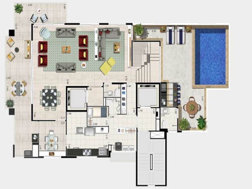 Cobertura, 4 quartos, 366 m² - Foto 3