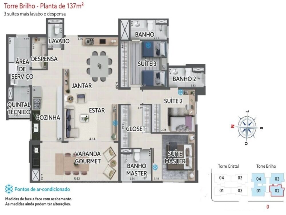 Apartamento, 3 quartos, 137 m² - Foto 23