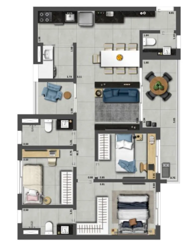 Apartamento, 3 quartos, 85 m² - Foto 5